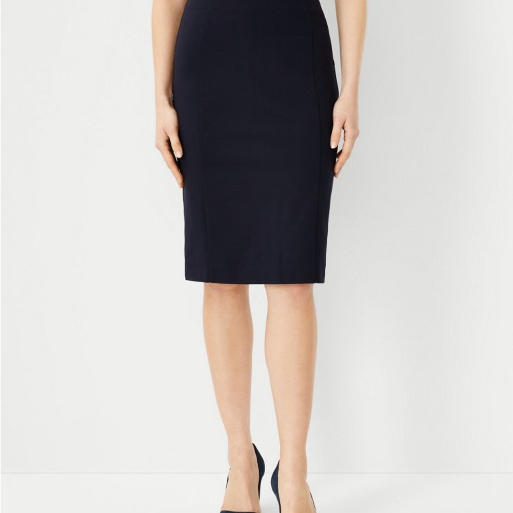 Ann Taylor Navy Pencil Skirt